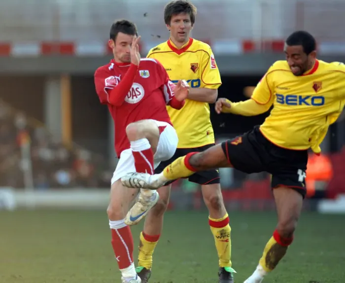 Framed Print : Bristol City vs. Watford: A Football Rivalry - Season 08-09 Framed Print : Bristol City vs. Watford: A Football Rivalry - Season 08-09