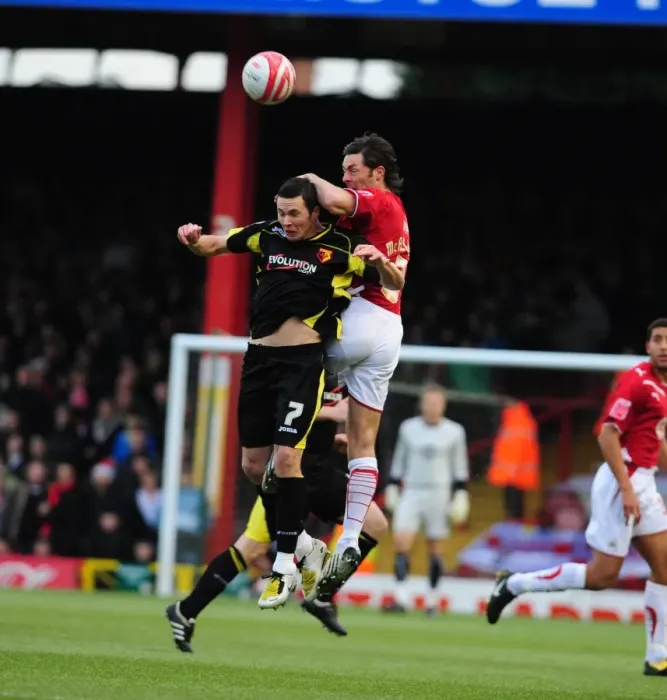 Framed Print : Bristol City vs. Watford: A Football Showdown - Season 09-10
