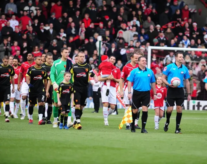 Framed Print : Bristol City vs. Watford: A Football Showdown - Season 09-10