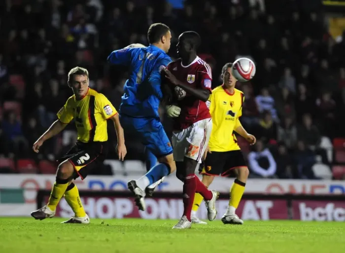 Framed Print : Bristol City vs. Watford: A Football Showdown - Season 10-11 Framed Print : Bristol City vs. Watford: A Football Showdown - Season 10-11