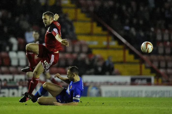 Framed Print : Bristol City vs. Watford: Intense Moment Between Liam Kelly and John Eustace Framed Print : Bristol City vs. Watford: Intense Moment Between Liam Kelly and John Eustace