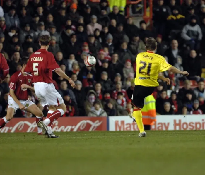 Framed Print : Bristol City vs. Watford: A Thrilling Showdown from the 08-09 Season Framed Print : Bristol City vs. Watford: A Thrilling Showdown from the 08-09 Season