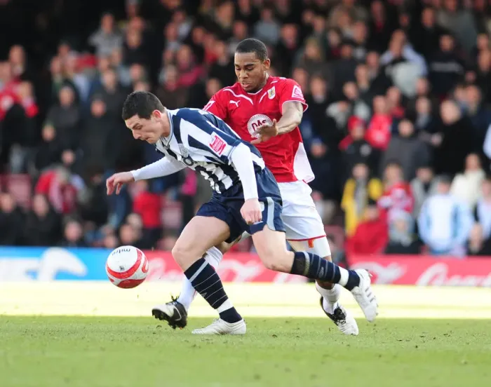 Framed Print : Bristol City vs. West Bromwich Albion: A Football Rivalry - Season 09-10
