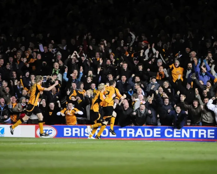 Framed Print : Bristol City vs. Wolverhampton Wanderers: A Football Rivalry - Season 08-09