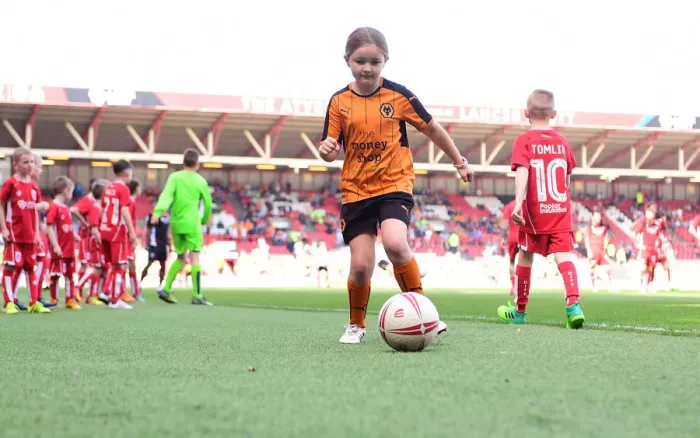 Framed Print : Bristol City vs. Wolverhampton Wanderers: Mascot Showdown at Ashton Gate (April 2017)