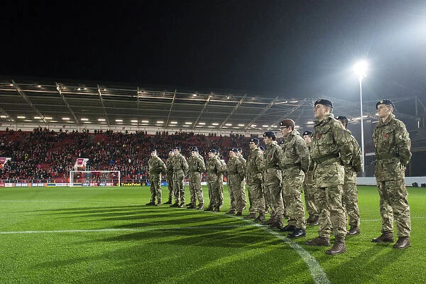 Bristol City vs. Wolves: Military Tribute - Moment of Silence at Ashton Gate (November 3, 2015)