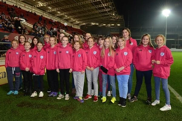 Bristol City vs Wolves: Whitchurch Girls Team at Ashton Gate, 2015