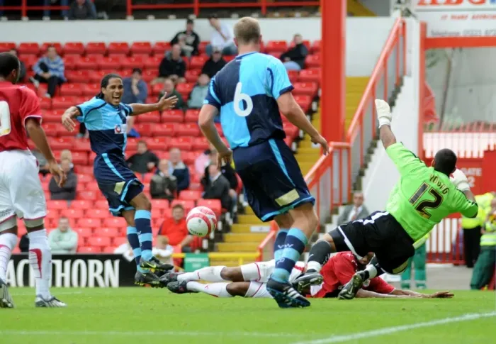 Framed Print : Bristol City vs Wycombe Wanderers: 2009-10 Pre-Season Friendly