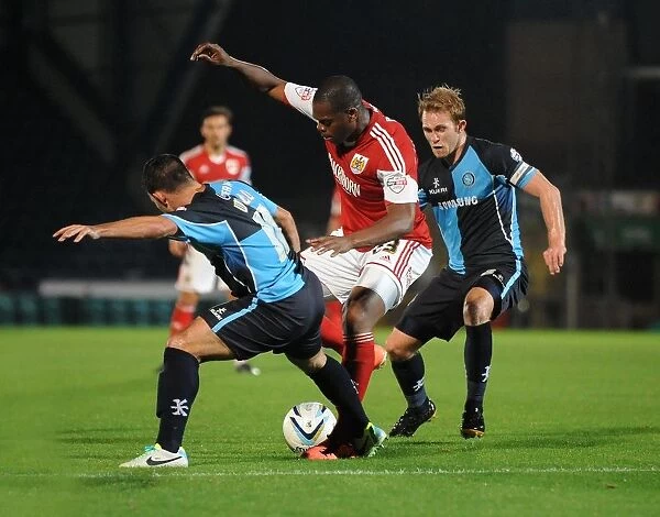Bristol City vs Wycombe Wanderers in the Johnstone's Paint Trophy Clash at Adams Park (2013)