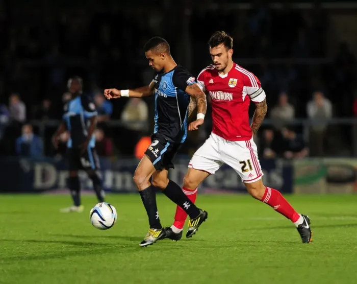 Framed Print : Bristol City vs Wycombe Wanderers Rivalry: Johnstone's Paint Trophy Clash at Adams Park (October 8, 2013) Framed Print : Bristol City vs Wycombe Wanderers Rivalry: Johnstone's Paint Trophy Clash at Adams Park (October 8, 2013)