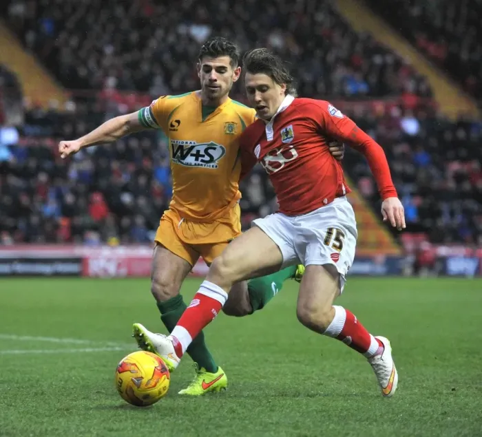 Framed Print : Bristol City vs Yeovil Town: Luke Freeman Fights Off Pressure Framed Print : Bristol City vs Yeovil Town: Luke Freeman Fights Off Pressure