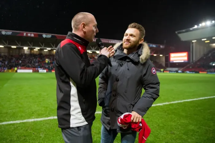 Framed Print : Bristol City Welcomes New Signing Matty Taylor at Half Time against Sheffield Wednesday