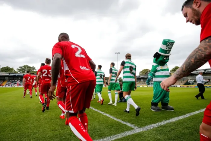 Framed Print : Bristol City and Yeovil Town Players Emerge from Tunnel at Huish Park, 2016 Framed Print : Bristol City and Yeovil Town Players Emerge from Tunnel at Huish Park, 2016
