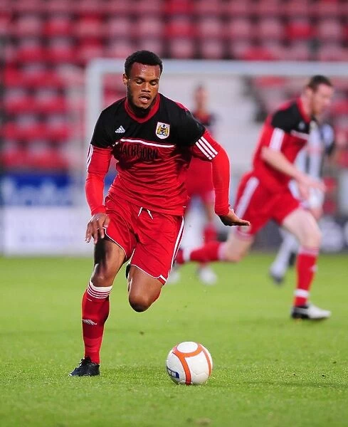 Bristol City's Aaron Holley in Action During Pre-Season Friendly Against Dunfermline