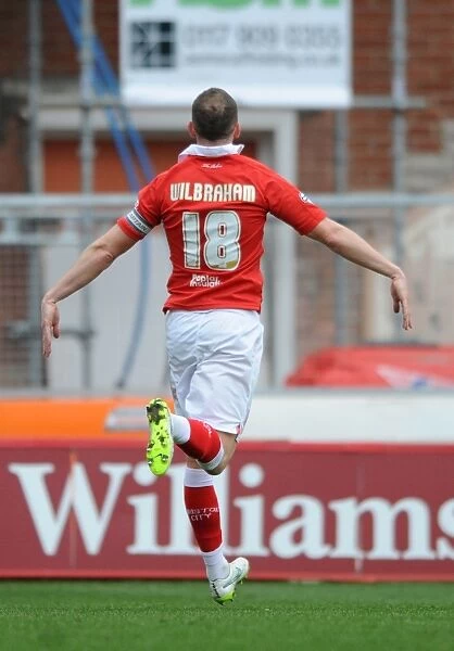 Bristol City's Aaron Wilbraham Celebrates Goal Against Rochdale in Sky Bet League One