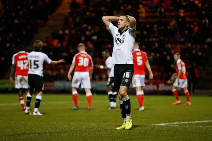 Framed Print : Bristol City's Aaron Wilbraham Disappointed After Crewe Alexandra Loss, 2014 Framed Print : Bristol City's Aaron Wilbraham Disappointed After Crewe Alexandra Loss, 2014