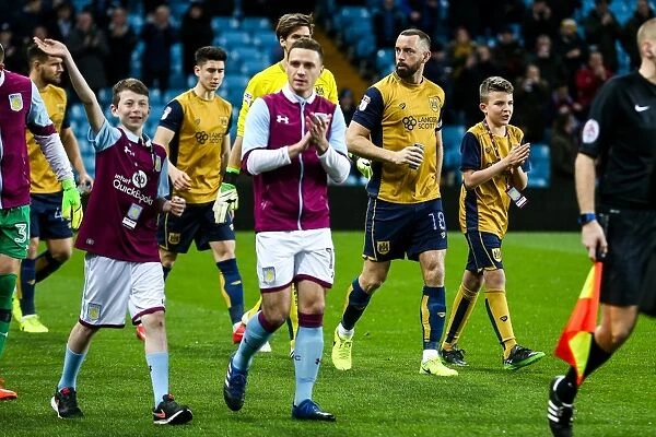 Bristol City's Aaron Wilbraham Leads Out Team at Villa Park (Aston Villa v Bristol City, Sky Bet EFL Championship)
