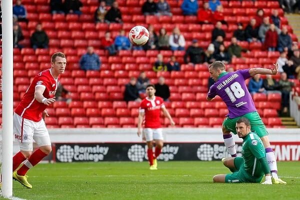 Bristol City's Aaron Wilbraham Narrowly Misses Header Goal Against Barnsley