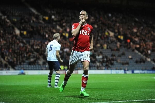 Bristol City's Aaron Wilbraham Scores Dramatic Equalizer Against Preston North End in Sky Bet Championship (15 / 09 / 2015)