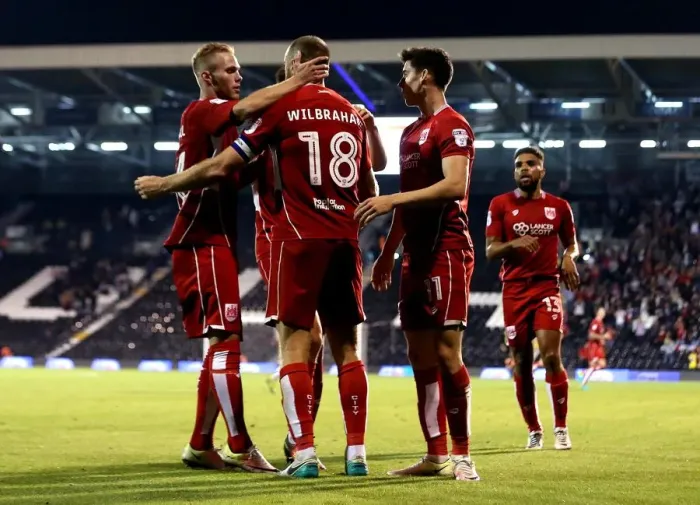 Framed Print : Bristol City's Aaron Wilbraham Scores Equalizer Against Fulham in EFL Cup