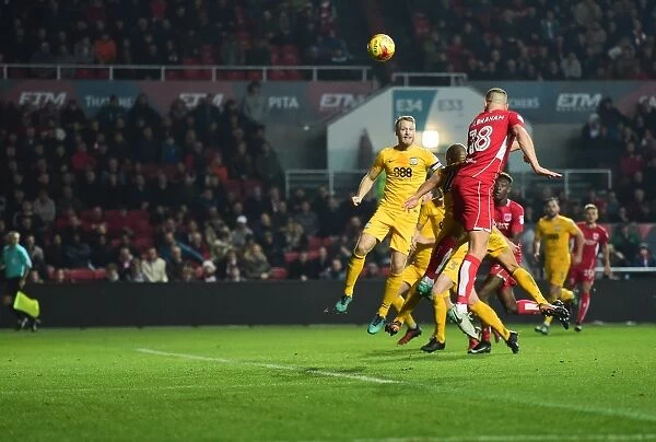 Bristol City's Aaron Wilbraham Scores the Winning Goal Against Preston North End (17 / 12 / 2016)
