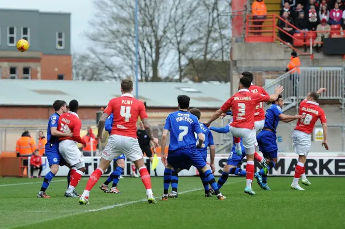 Framed Print : Bristol City's Aaron Wilbraham Scores the Winning Goal Against Rochdale in Sky Bet League One