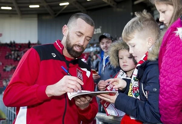 Bristol City's Aaron Wilbraham Signs Autographs Before Sky Bet Championship Match Against Reading