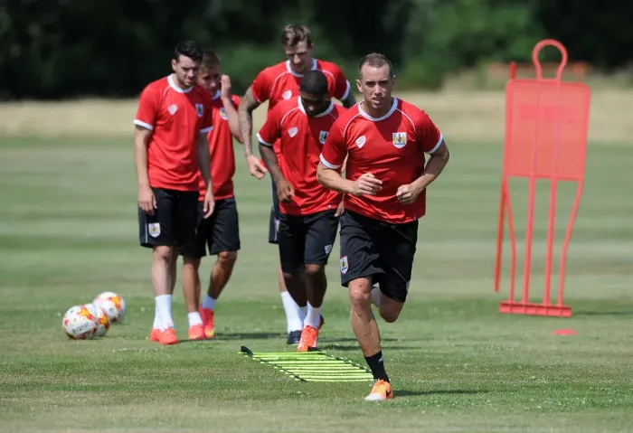Framed Print : Bristol City's Aaron Wilbraham Training (July 2, 2014) Framed Print : Bristol City's Aaron Wilbraham Training (July 2, 2014)