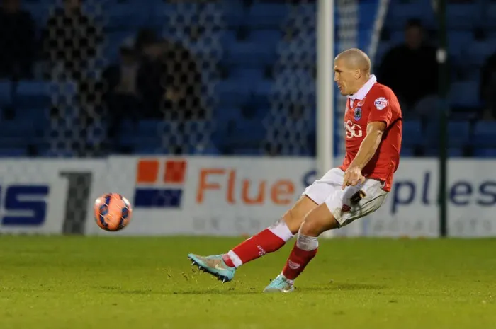 Framed Print : Bristol City's Adam El-Abd in FA Cup Action at Gillingham's Priestfield Stadium, November 8, 2014