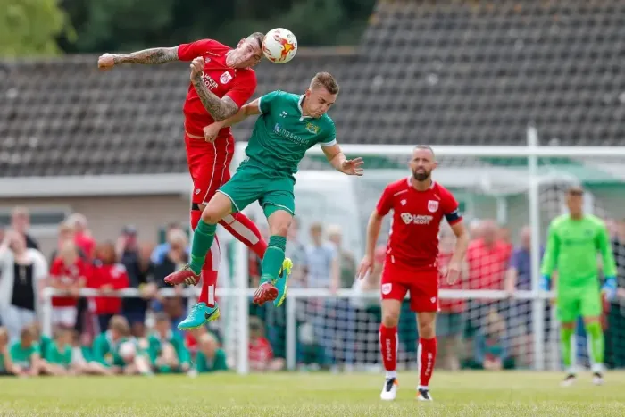 Framed Print : Bristol City's Aden Flint Scores in Pre-Season Community Match against Hengrove Athletic Framed Print : Bristol City's Aden Flint Scores in Pre-Season Community Match against Hengrove Athletic
