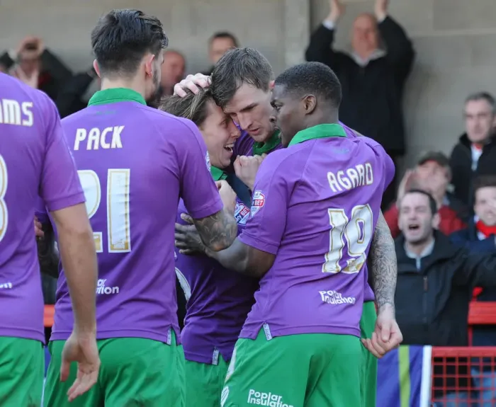 Framed Print : Bristol City's Aden Flint Scores the Winning Goal: Victory Celebration vs. Crawley Town, March 7, 2015 Framed Print : Bristol City's Aden Flint Scores the Winning Goal: Victory Celebration vs. Crawley Town, March 7, 2015