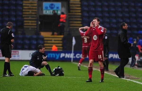 Bristol City's Agony: Martyn Woolford Witnesses Conor McLaughlin's Devastating Injury vs Preston North End (Feb 2011)