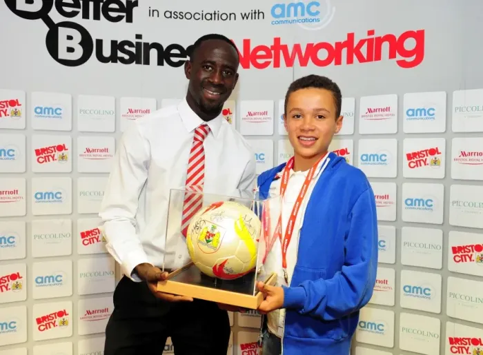 Framed Print : Bristol City's Albert Adomah Named Man of the Match vs. Charlton Athletic
