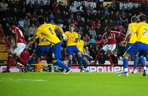 Bristol City's Albert Adomah Scores in Championship Match against Southampton (November 26, 2011)