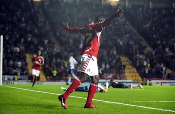 Framed Print : Bristol City's Albert Adomah Scores Championship Opener Against Reading (September 2011): A Memorable Goal