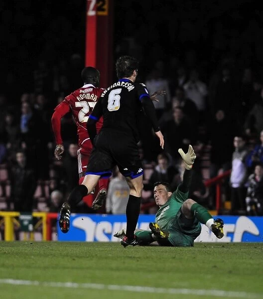 Bristol City's Albert Adomah Scores First Goal Against Portsmouth in 2011 Championship Match
