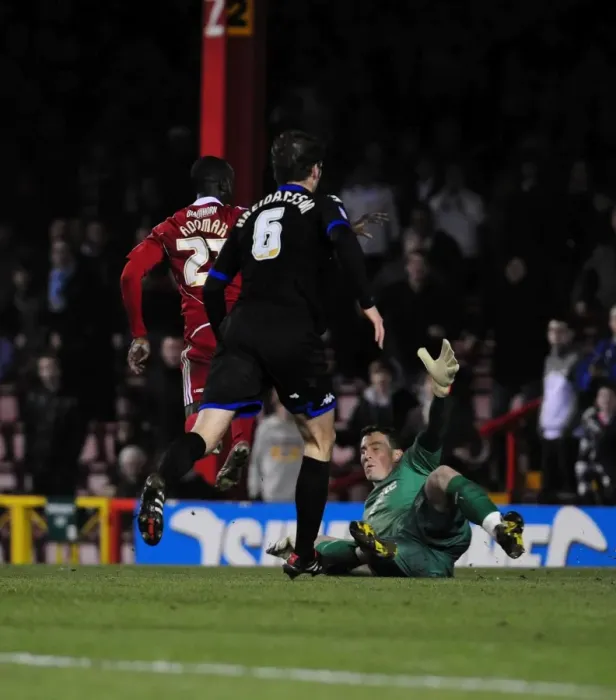 Framed Print : Bristol City's Albert Adomah Scores First Goal Against Portsmouth in 2011 Championship Match Framed Print : Bristol City's Albert Adomah Scores First Goal Against Portsmouth in 2011 Championship Match
