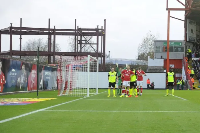 Framed Print : Bristol City's Ashton Gate: Steelwork Transformation Unveiled during November 2014 Match vs Oldham Athletic Framed Print : Bristol City's Ashton Gate: Steelwork Transformation Unveiled during November 2014 Match vs Oldham Athletic