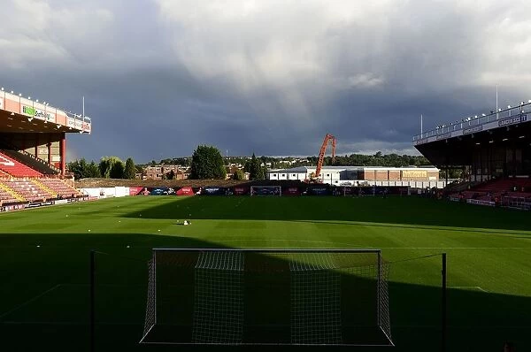 Bristol City's Ashton Gate: South Stand Development in Full Swing Ahead of Football Match vs. Leyton Orient (August 2014)