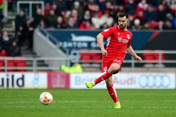 Bristol City's Bailey Wright in Action against Burton Albion at Ashton Gate, Sky Bet Championship (March 4, 2017)