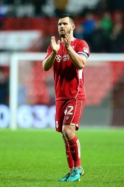 Bristol City's Bailey Wright Honors Fans with Applause After Hard-Fought Championship Match vs. Sheffield Wednesday