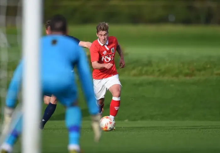 Framed Print : Bristol City's Ben Withey Chases Down Millwall Goal: Intense Football Action