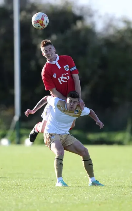 Framed Print : Bristol City's Billy Murphy in Action against Colchester in Youth Development League Framed Print : Bristol City's Billy Murphy in Action against Colchester in Youth Development League