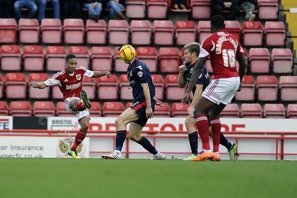 Bristol City's Bobby Reid Goes for Glory: A Thrilling Moment from the Bristol City vs. Walsall Match, December 2013