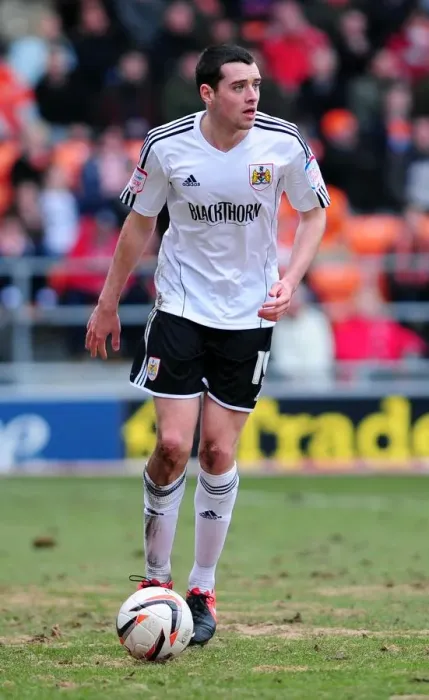 Framed Print : Bristol City's Brendan Moloney in Action Against Blackpool, Npower Championship (02.03.2013)