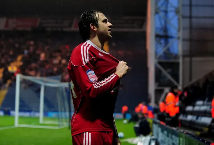 Framed Print : Bristol Citys Brett Pitman celebrates - - 05 / 02 / 2011 - SPORT - FOOTBALL - Championship - Leeds United v Bristol City Framed Print : Bristol Citys Brett Pitman celebrates - - 05 / 02 / 2011 - SPORT - FOOTBALL - Championship - Leeds United v Bristol City
