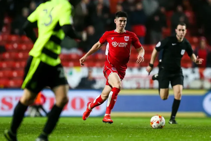 Framed Print : Bristol City's Callum O'Dowda Scores Dramatic Winning Goal Against Huddersfield Town Framed Print : Bristol City's Callum O'Dowda Scores Dramatic Winning Goal Against Huddersfield Town