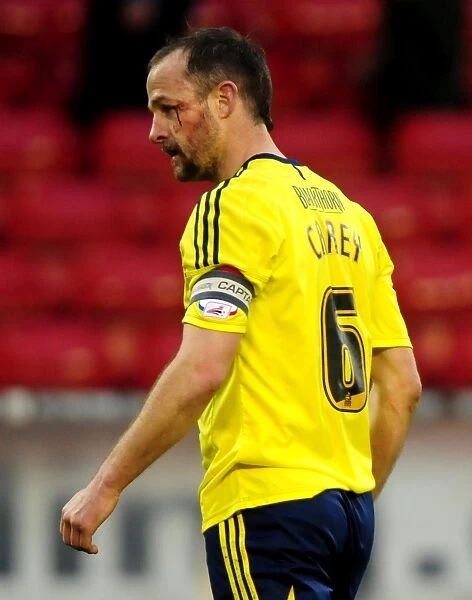 Bristol City's Captain Louis Carey at The City Ground during Nottingham Forest vs. Bristol City Football Match, 07 / 04 / 2012