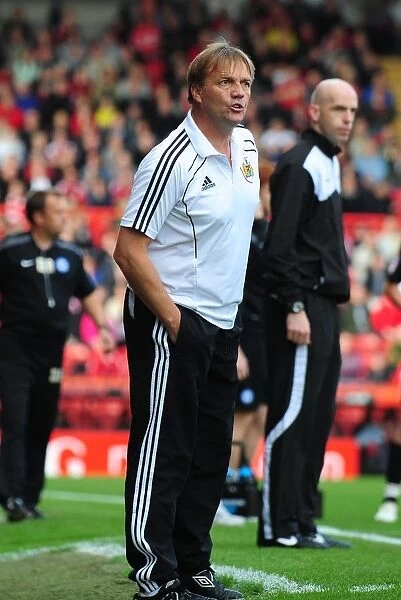 Bristol City's Caretaker Manager Steve Wigley Leads the Charge Against Peterborough United (Championship, 15 / 10 / 2011)