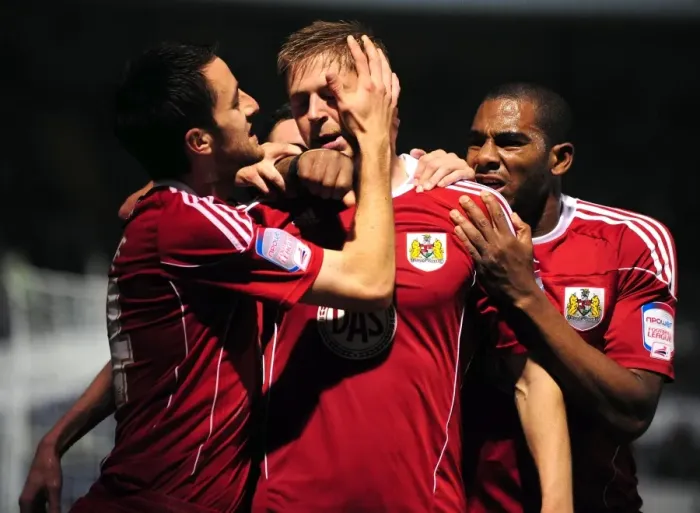 Framed Print : Bristol City's Championship-Winning Moment: Jon Stead's Euphoric Goal Celebration at Portsmouth (September 25, 2010) Framed Print : Bristol City's Championship-Winning Moment: Jon Stead's Euphoric Goal Celebration at Portsmouth (September 25, 2010)